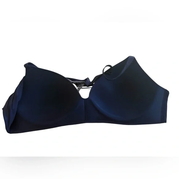 VICTORIA’S SECRET 38C lightly lined t-shirt bra. Blue. Wireless NWOT - Picture 2 of 9